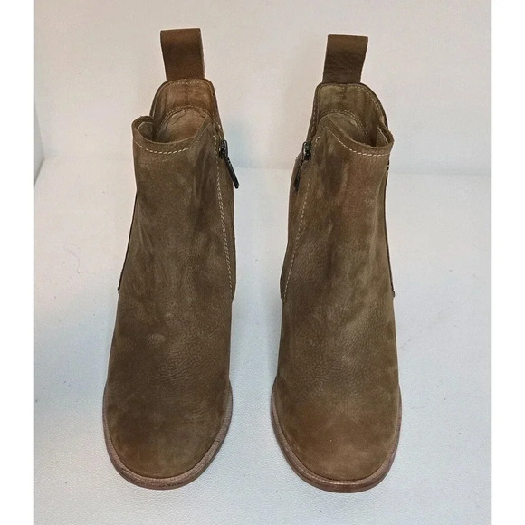 UGG Australia Womens Pixley Tan Ankle Boots Bootie Stacked Size 10 1095057 - Picture 2 of 10